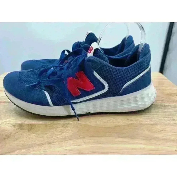 New Balance Fresh Foam X-70 Blue & Red Athletic Sneaker Men's Size 9.5 - Picture 1 of 11